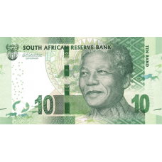 P138b South Africa - 10 Rand Year ND (2016) (Omron Rings)